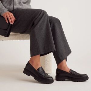 Quince Italian Leather Lug Sole Loafers